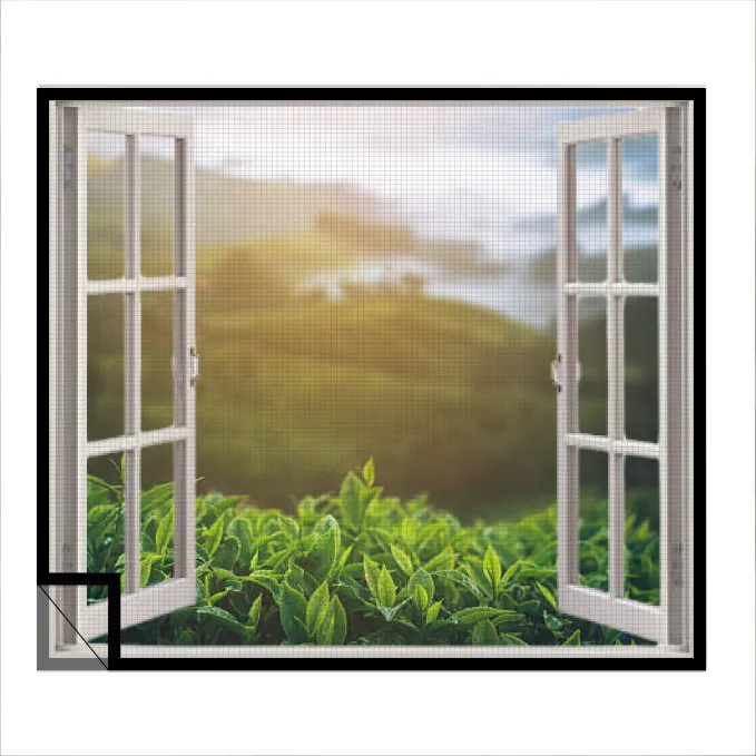 Fiberglass window mosquito net - BLACK