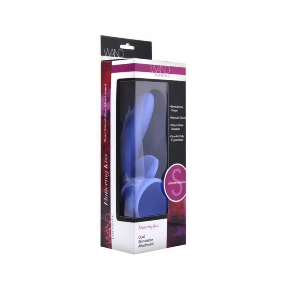 Fluttering Kiss Dual Stimulation Wand Attachment Purple