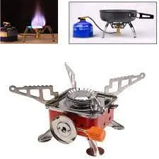 Gas-Powered Portable Card Type Camping Stove K-202