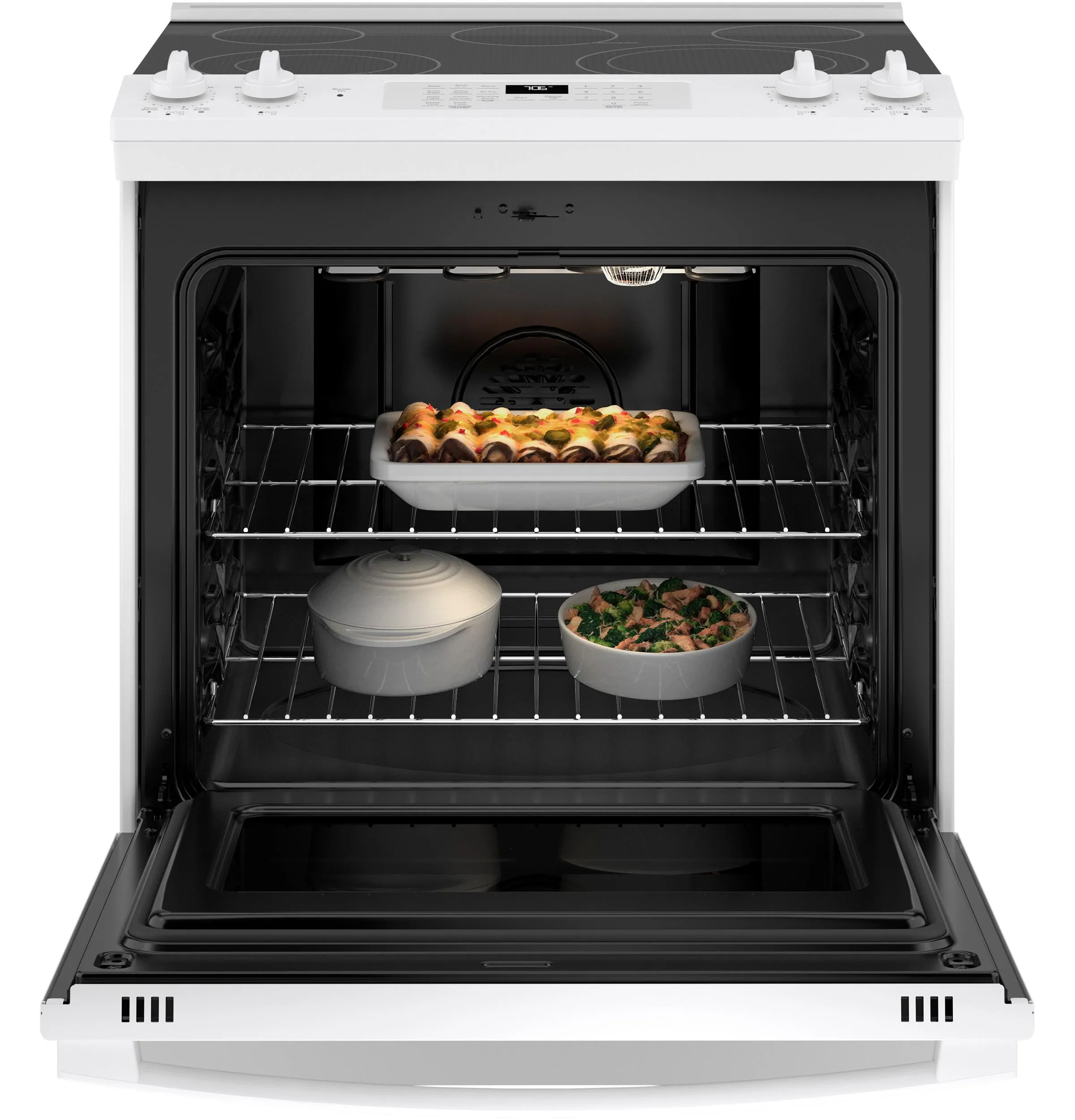 GE® 30" Slide-In Electric Convection Range with No Preheat Air Fry