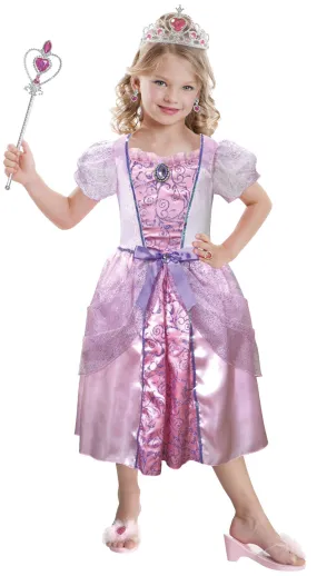 Girls Pink Princess   Tiara Fairy Tale World Book Day Costume