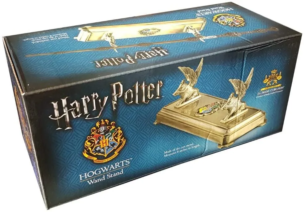 Harry Potter Diecast Metal Wand Replica Stand | Hogwarts