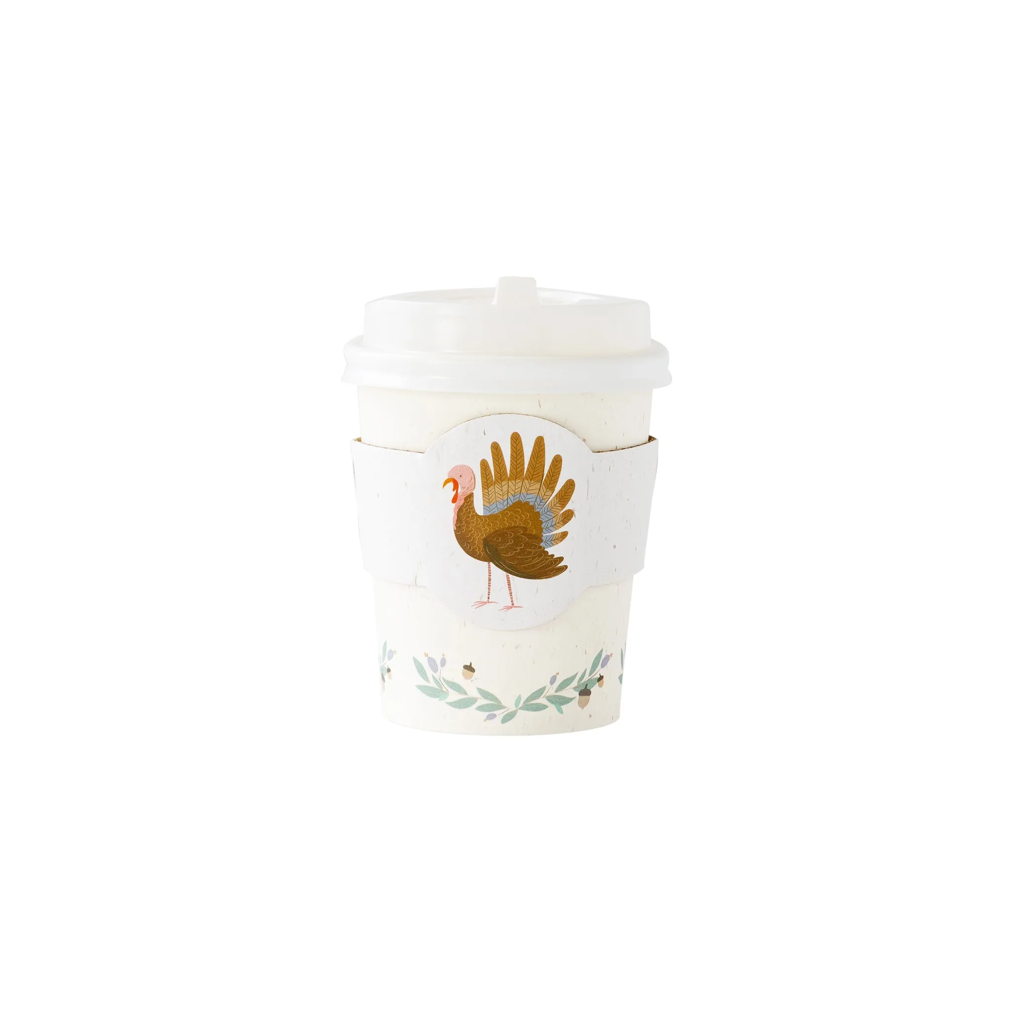 Harvest Turkey To-Go Cozy Cups (8ct - 8oz)