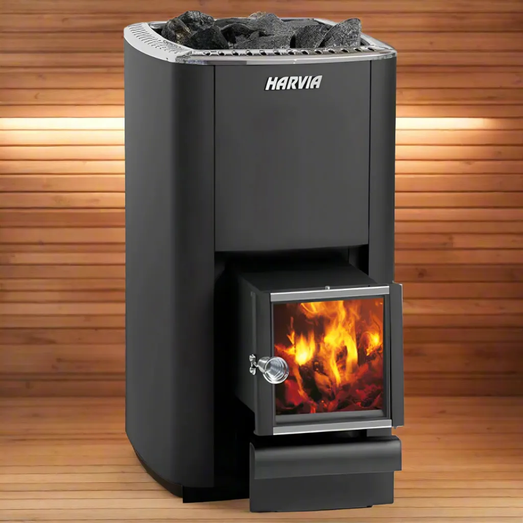 Harvia M3 SL 16.5kW Wood Burning Sauna Stove with Exterior Feed