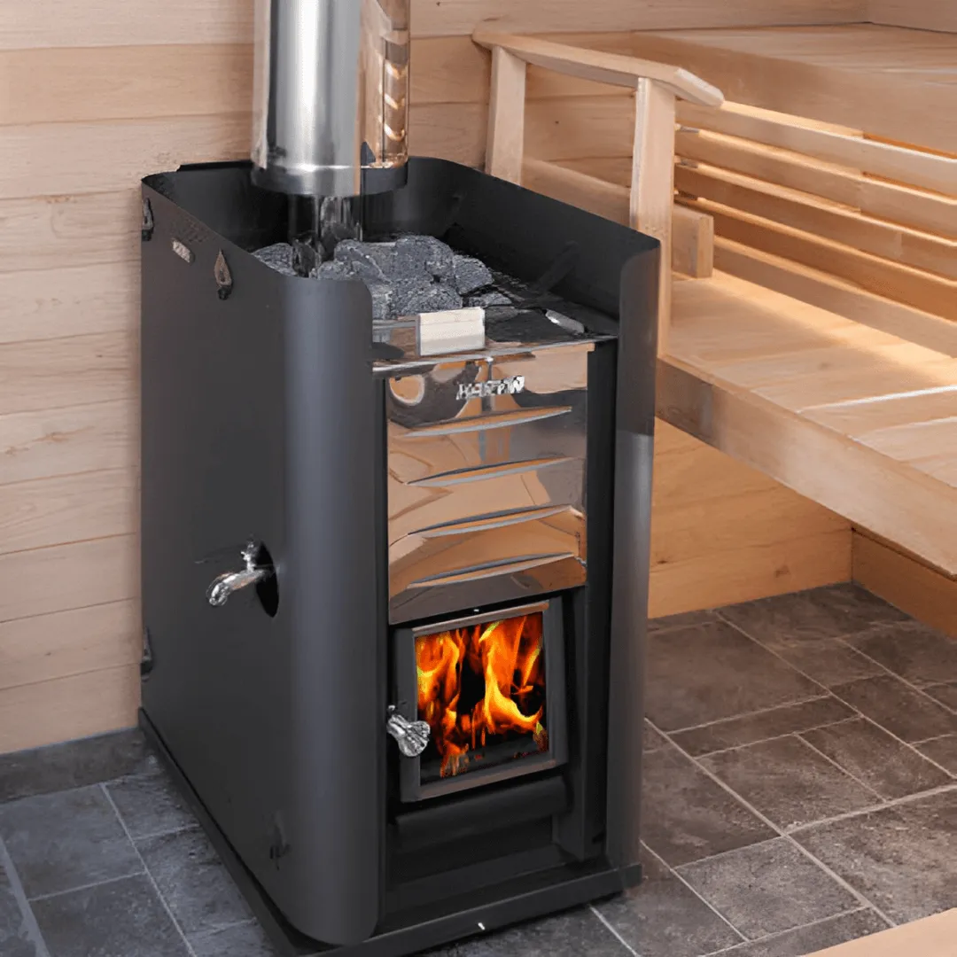 Harvia Pro 20 ES 24.1kW Wood Burning Sauna Stove with Water Tank