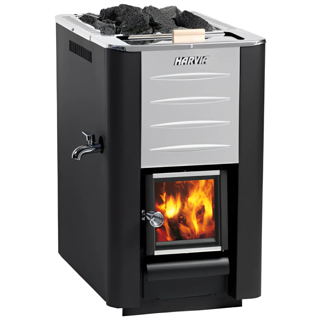 Harvia Pro 20 ES 24.1kW Wood Burning Sauna Stove with Water Tank