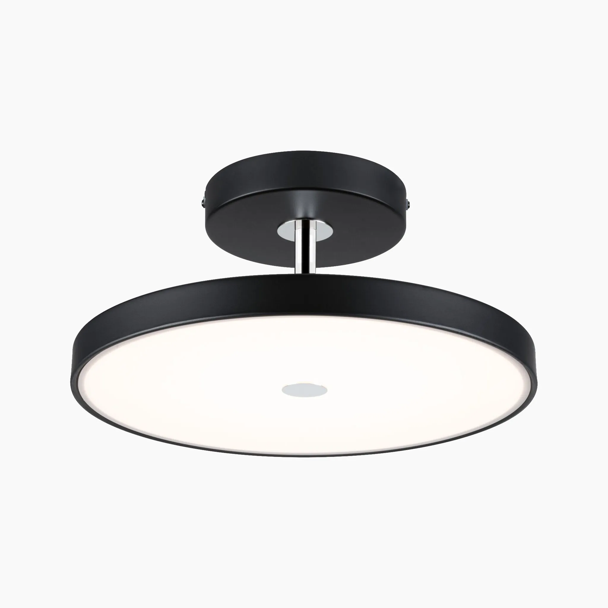 Hildor 30W LED 2100lm Ceiling Light with 3-Step Dim in Black Matt/Chrome