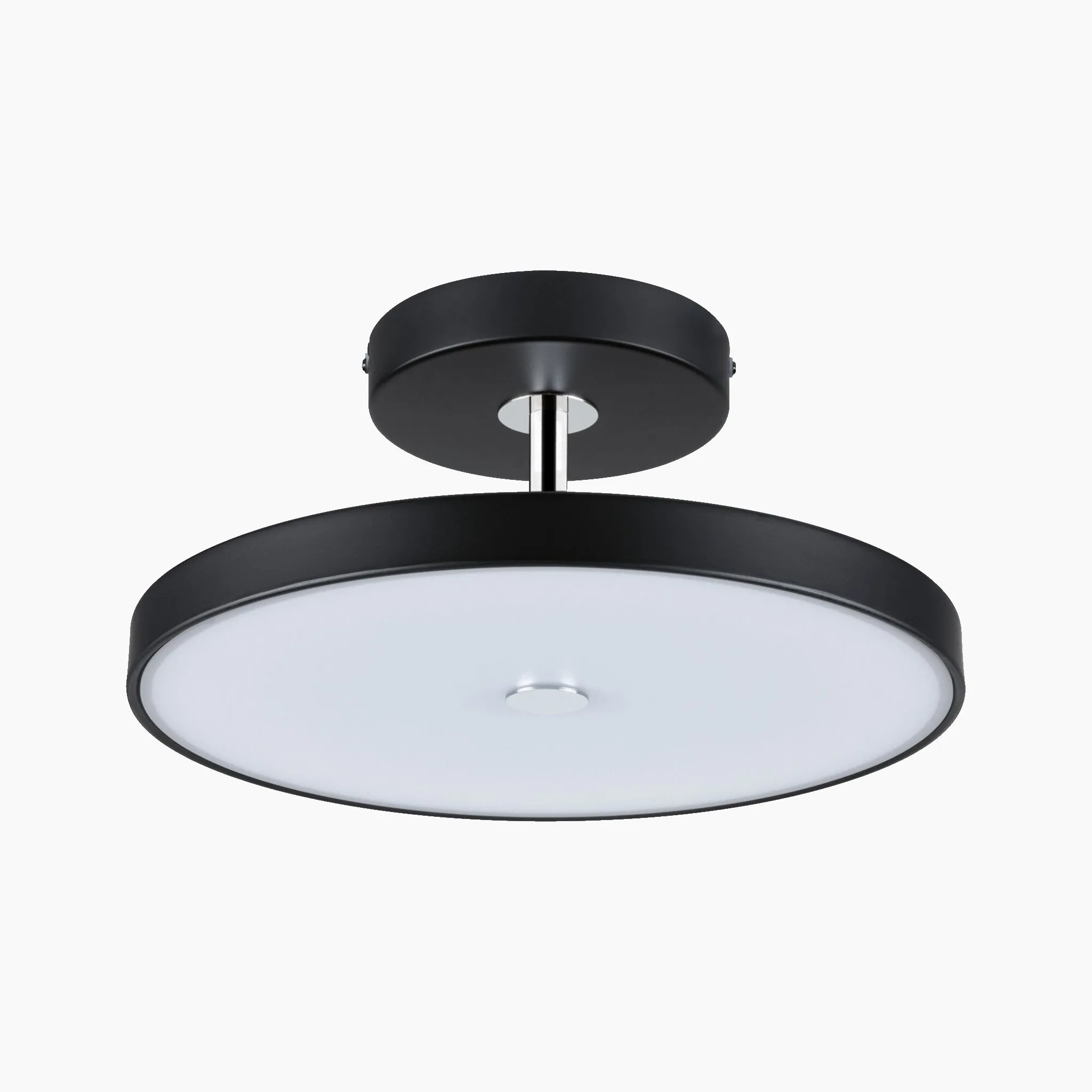 Hildor 30W LED 2100lm Ceiling Light with 3-Step Dim in Black Matt/Chrome