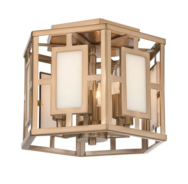 HILLCREST 6 LIGHT VIBRANT GOLD CEILING MOUNT