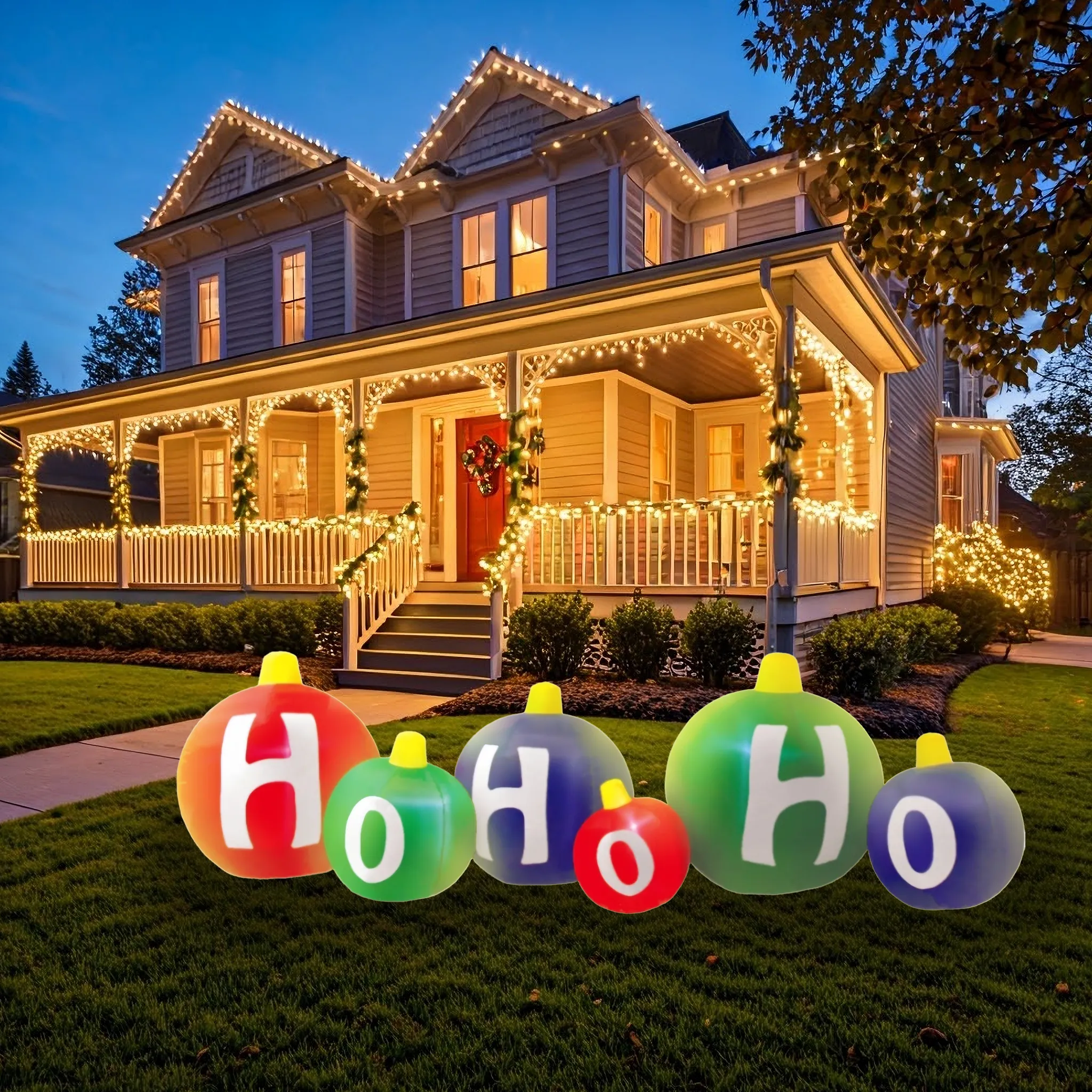 Ho Ho Ho - 10FT Illuminated Inflatable