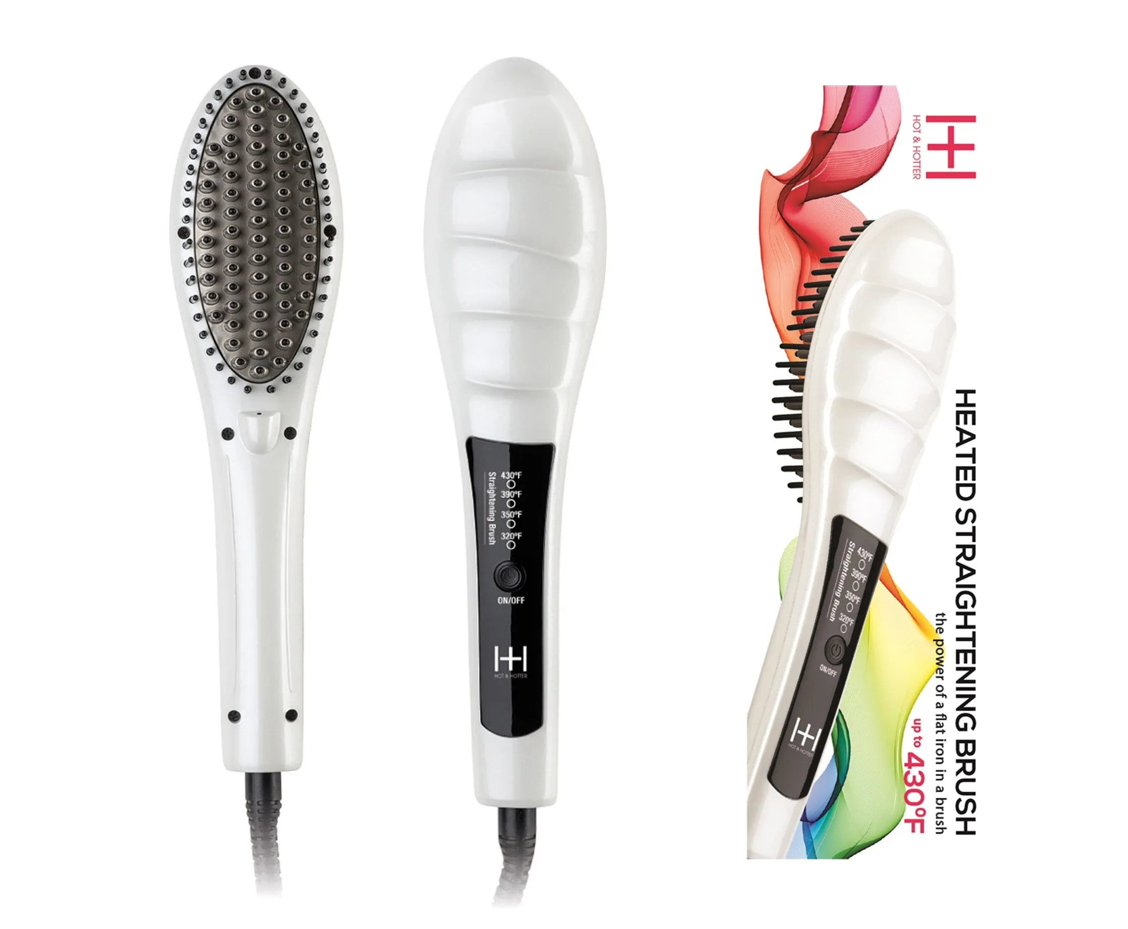 HOT & HOTTER HEATED STRAIGHTENING BRUSH #5948