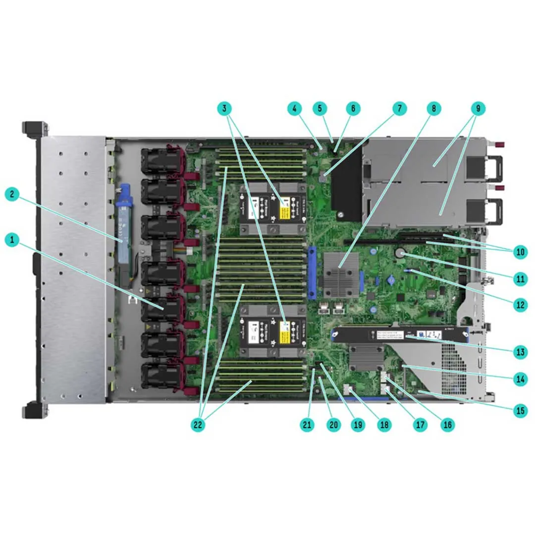 HPE ProLiant DL360 Gen10 8SFF BC NC Rack Server Chassis  | P56949-B21