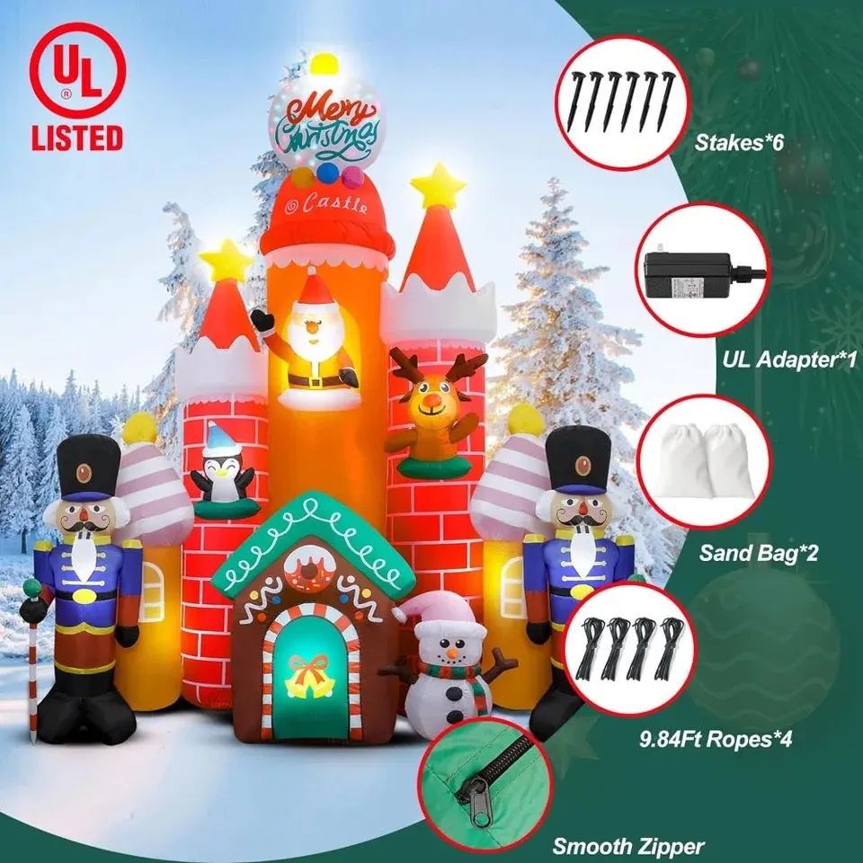 Huge Christmas Inflatable Candy Castle