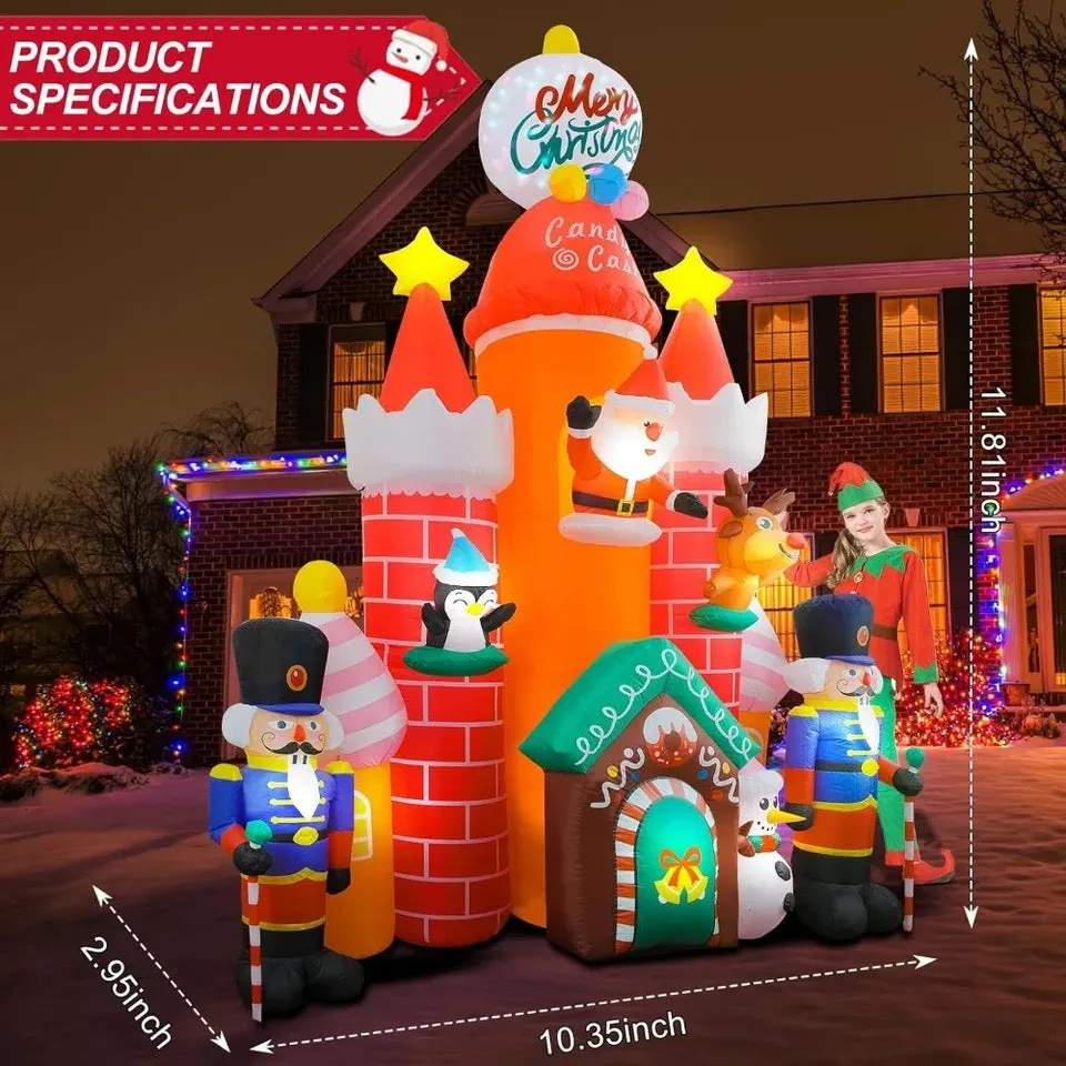 Huge Christmas Inflatable Candy Castle