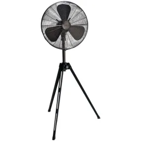 HUNTER 90440 16" Retro Pedestal Tripod Stand Fan with Onyx Copper-Black Finish