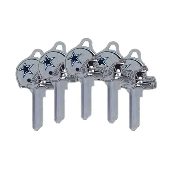 Ilco - NFL TeamKeys - Helmet Edition - Key Blank - Dallas Cowboys - SC1 (5 Pack)