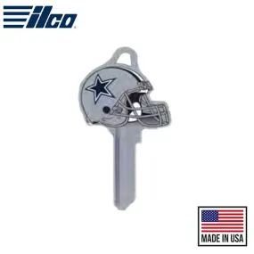 Ilco - NFL TeamKeys - Helmet Edition - Key Blank - Dallas Cowboys - SC1 (5 Pack)