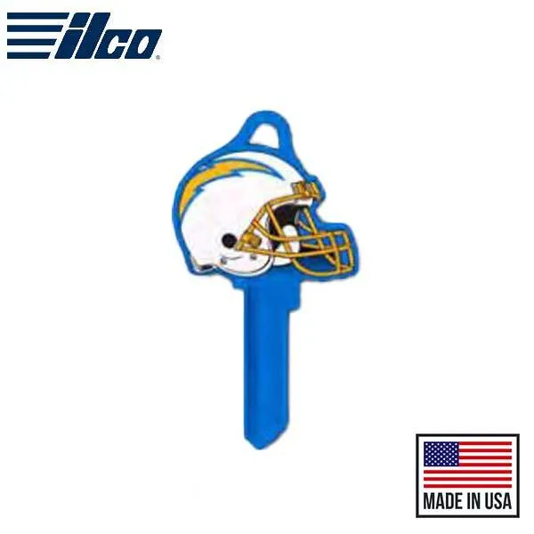 Ilco - NFL TeamKeys - Helmet Edition - Key Blank - Los Angeles Chargers - SC1 (5 Pack)