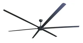 iLiving 120-Inch, 6 Blades BLDC Big Ceiling Fan, High Volume Low Speed Outdoor Fan with Powerful Brushless DC Motor Reversible Industrial Commercial and Residential, 15685 CFM at 75 RPM with IR Remote (ILG8HVLS120)