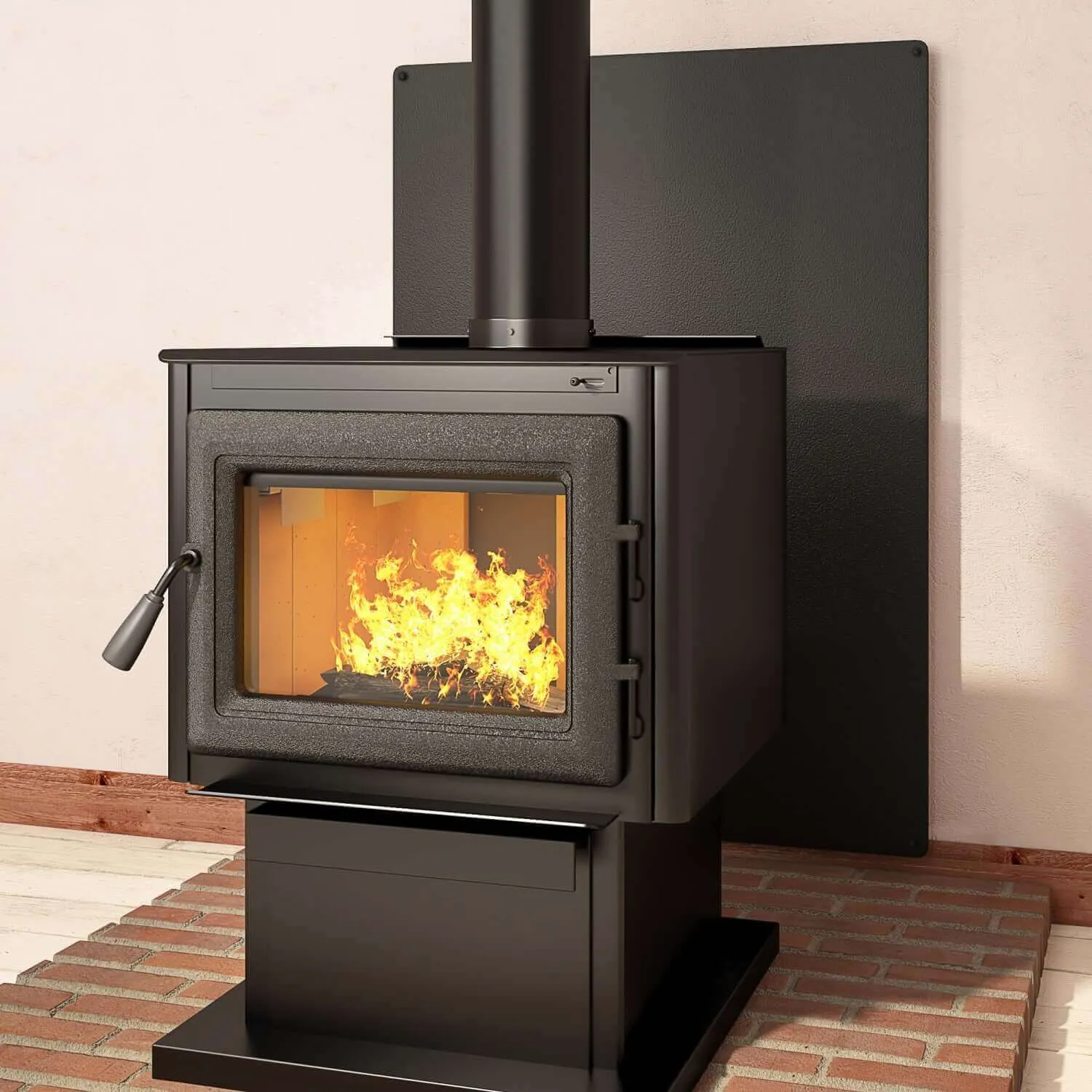 Imperial 28" x 32" Pebble Stove Board - Black