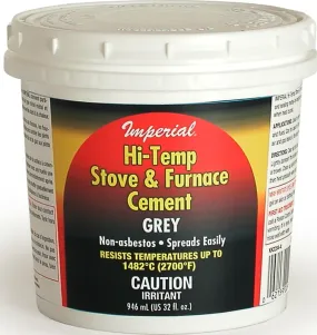 Imperial KK0284-A Stove and Furnace Cement, 32 oz Tub :EA: QUANTITY: 1