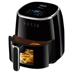 INALSA Tasty fry DW5.5 Air Fryer for Home|5.5 L Capacity|Visible Window & Internal Light|1600 W with Smart AirCrisp Technology|6-In-1 Appliance With 8 Preset Menu & Digital Display