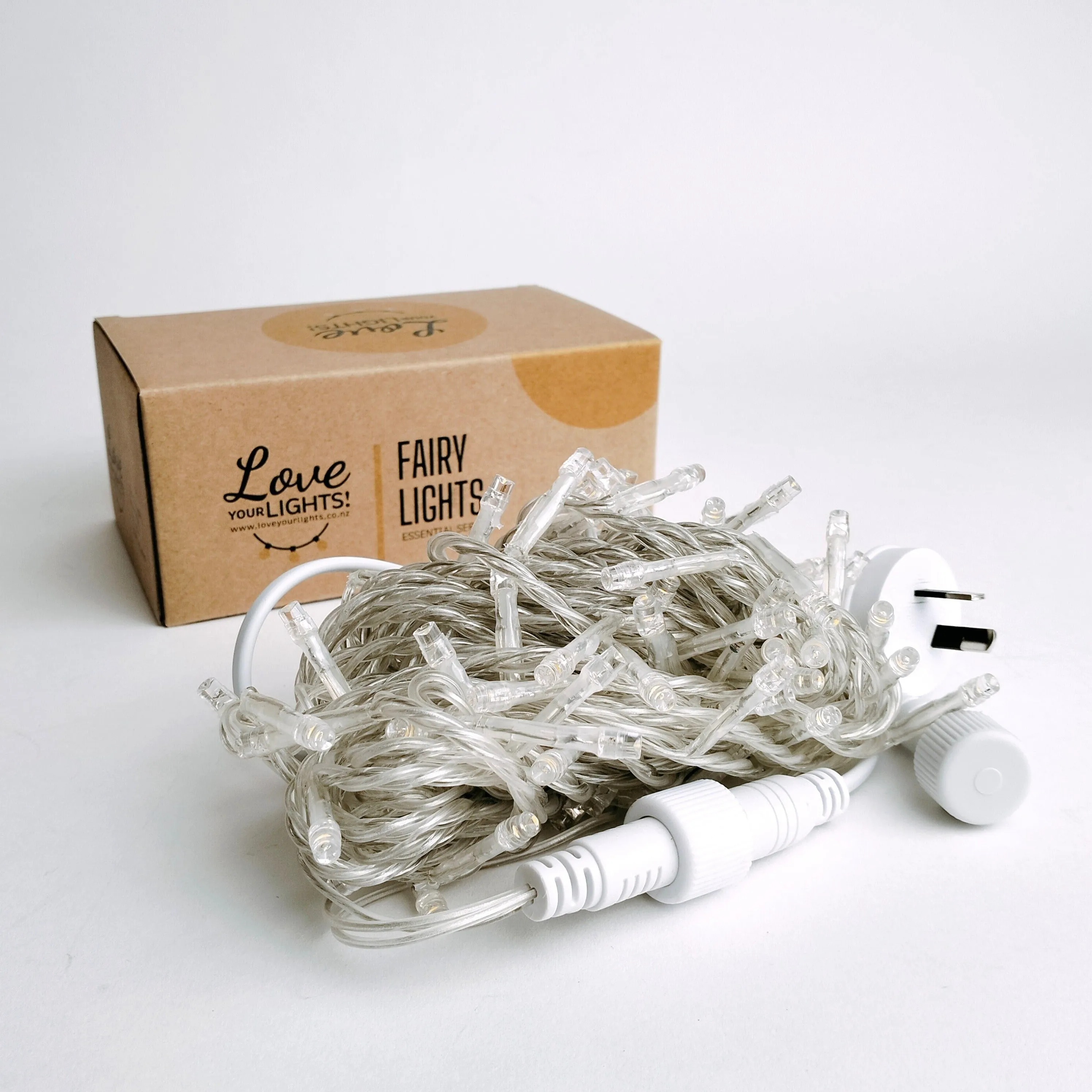 Indoor Fairy Lights | 10m Clear PVC Cable | Connectable | Essential Series