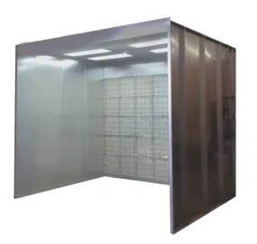 Industrial Open Face Spray Booth 12' Wide x 9' High x 10' Deep I.D. (TF12910 Series)