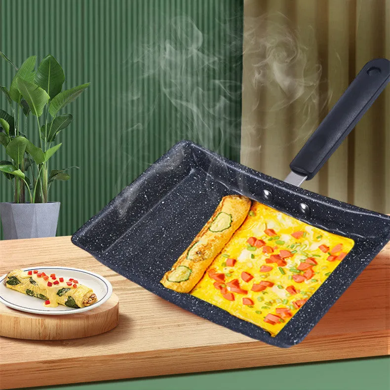 Japanese Style Household Non Stick Square Rice Stone Frying Pan