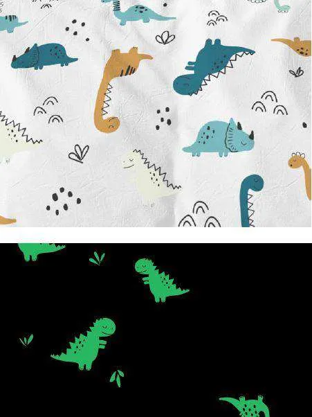 Jelly Bean GLOW ASAURUS Quilt Cover Set