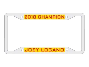 Joey Logano #22 2018 NASCAR Monster Energy Cup Champion License Plate Frame