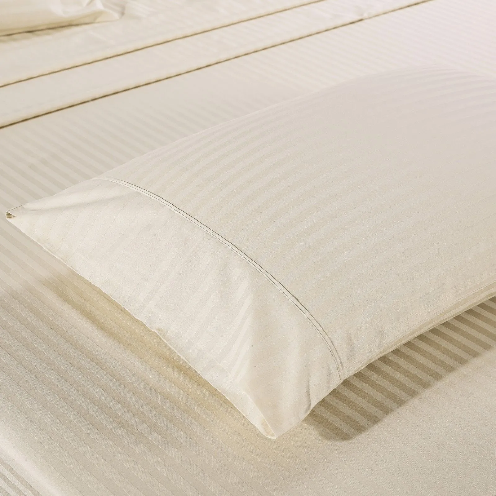 Kensington 1200 Thread Count 100% Egyptian Cotton Sheet Set Stripe Hotel Grade King Sand