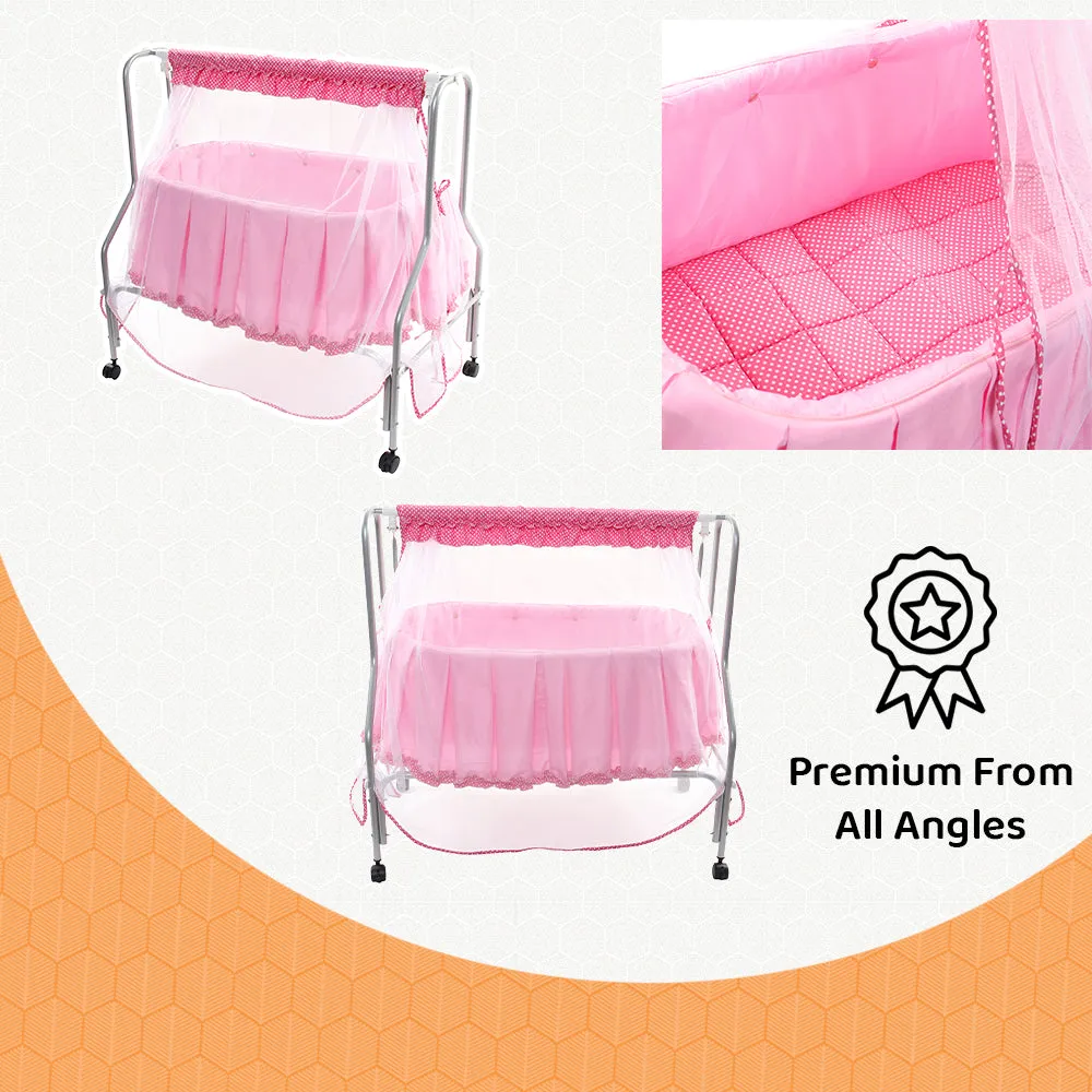 Kiddery Lyra | Baby Cradle | Pink