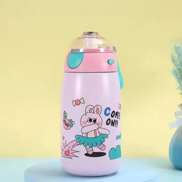 Kids Bullet Vacuum Insulated Flask - Leak-Proof, Easy Carry Loop