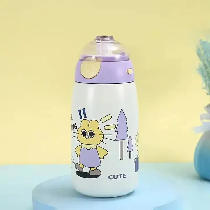 Kids Bullet Vacuum Insulated Flask - Leak-Proof, Easy Carry Loop