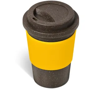 Kooshty Brown Bean Plastic Double-Wall Tumbler 400ml - Yellow (KOOSH-9125-YL)