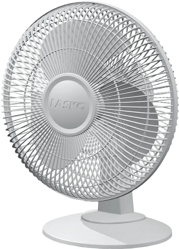 Lasko 2012 Table Fan, 3-Speed, White :EA: QUANTITY: 1