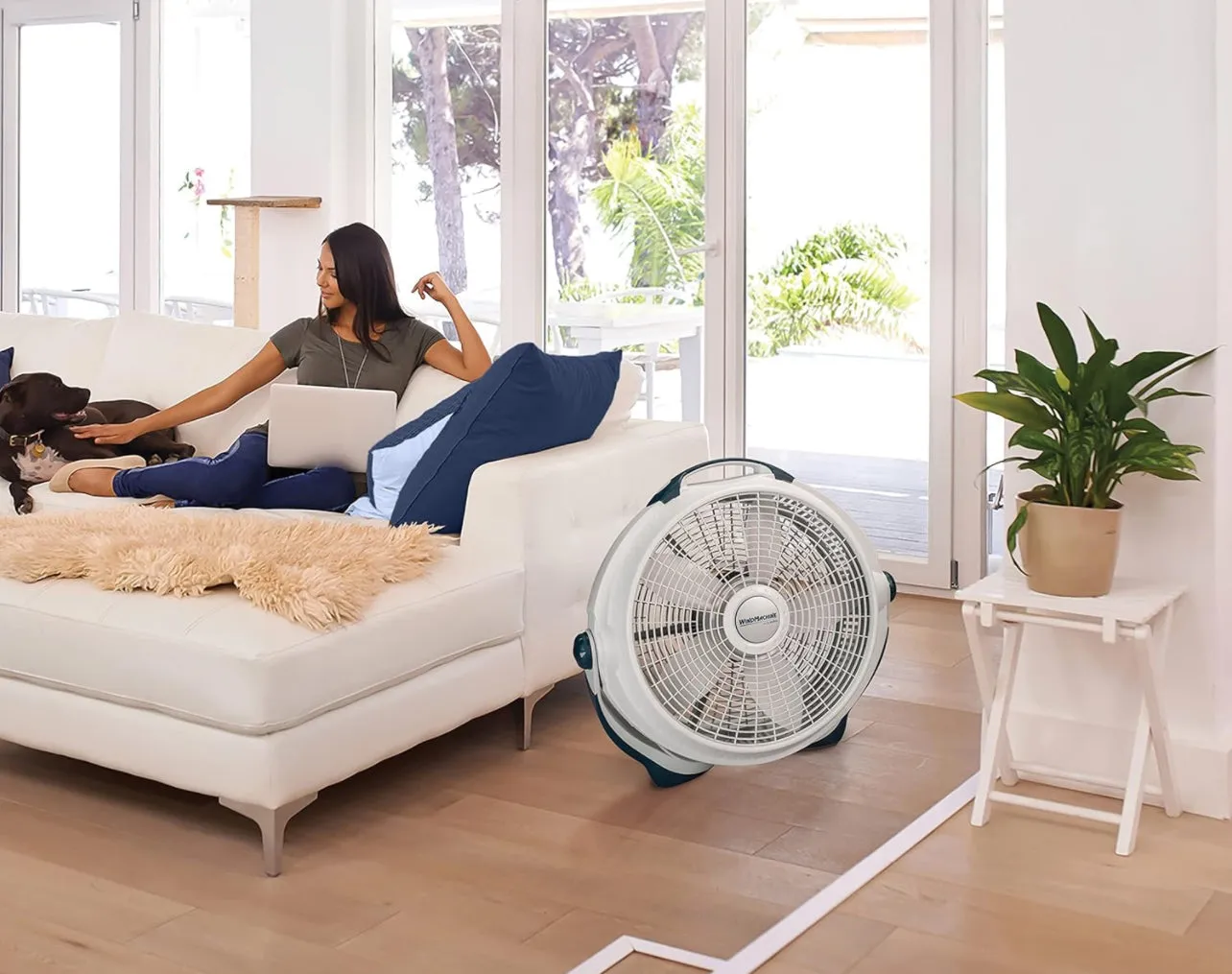 Lasko Wind Machine Air Circulator Floor Fan, 3 Speeds, Pivoting Head for Large Spaces, 20", 3300, White
#1 Best Seller in Floor Fans
5K  bought in past month