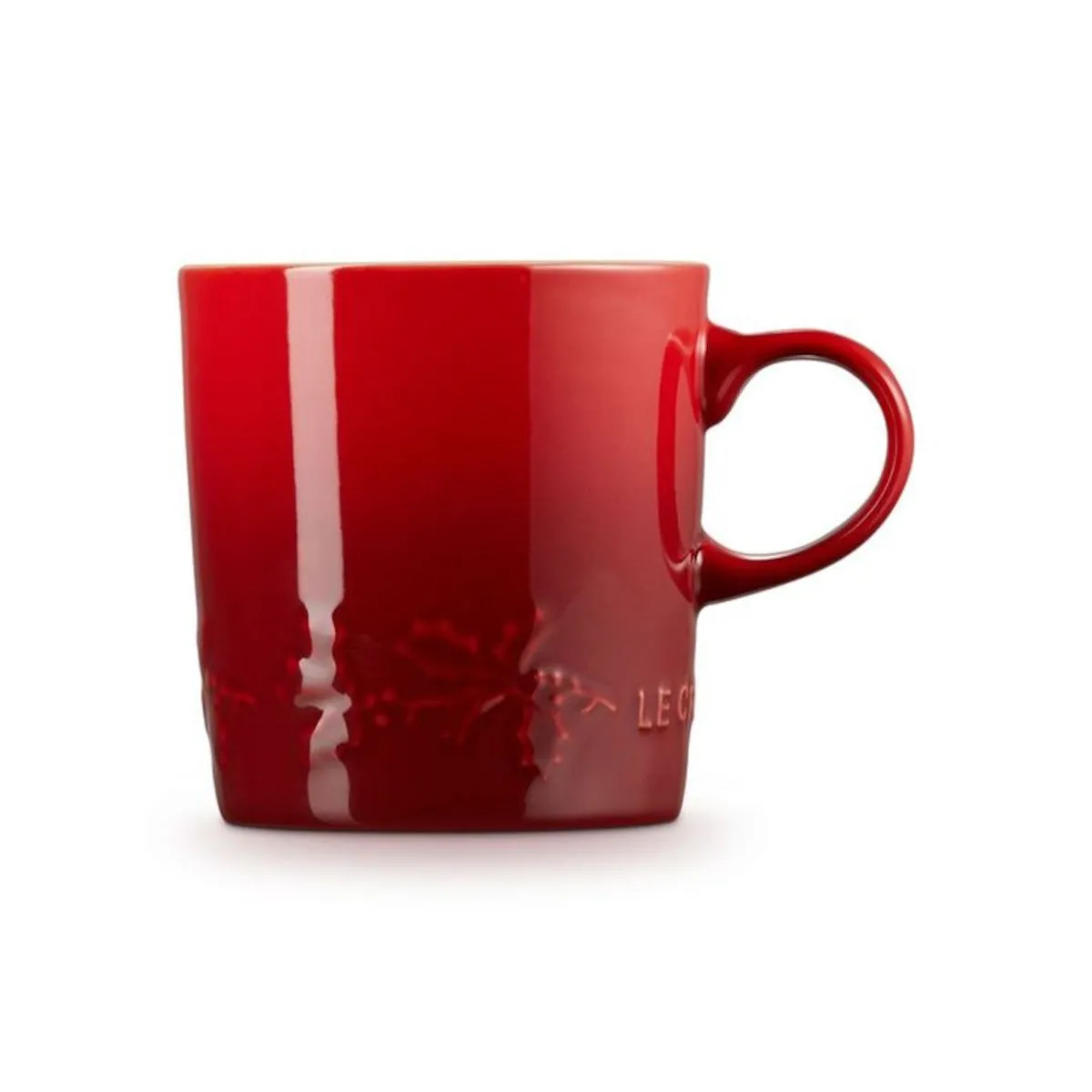 Le Creuset Holly Coffee Mug Cerise 350ml