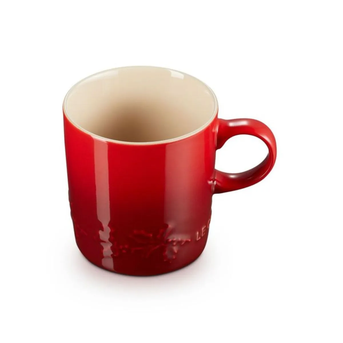 Le Creuset Holly Coffee Mug Cerise 350ml