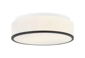 LED Ceiling Mount from the Echo Collection in Matte Black Finish by Matteo Lighting