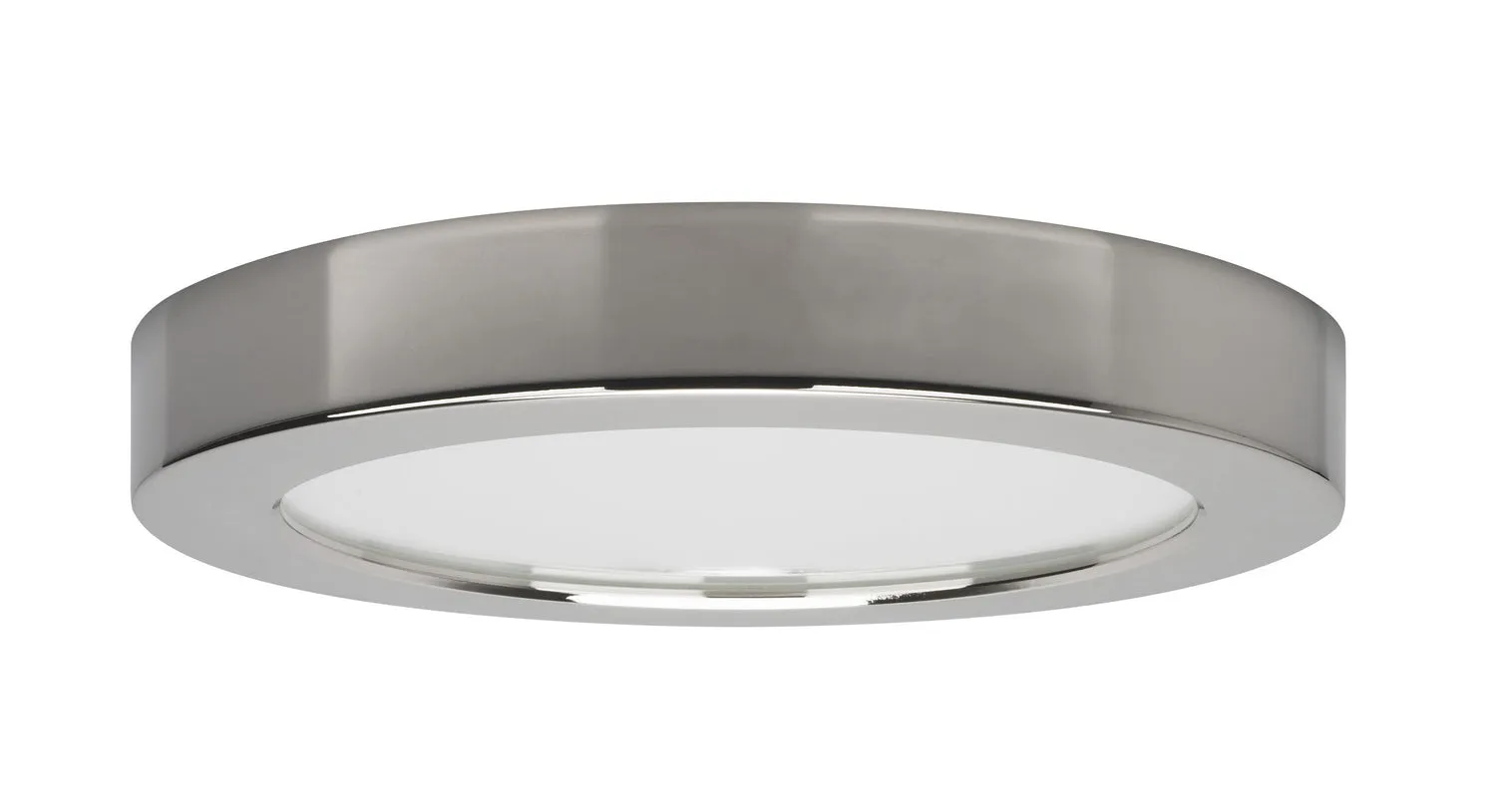 LED Flush Mount in Polished Chrome Finish by Satco