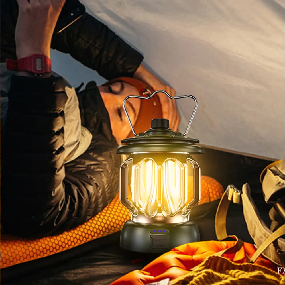 LED Retro Portable Camping Lamp