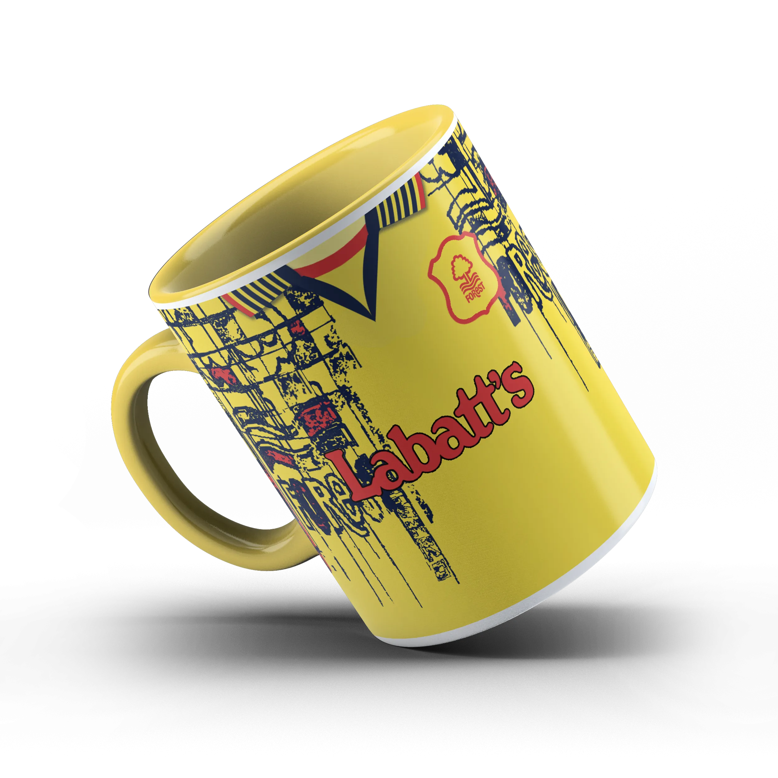 Limited Edition Nottingham Forest 1997 Yellow Handle Mug