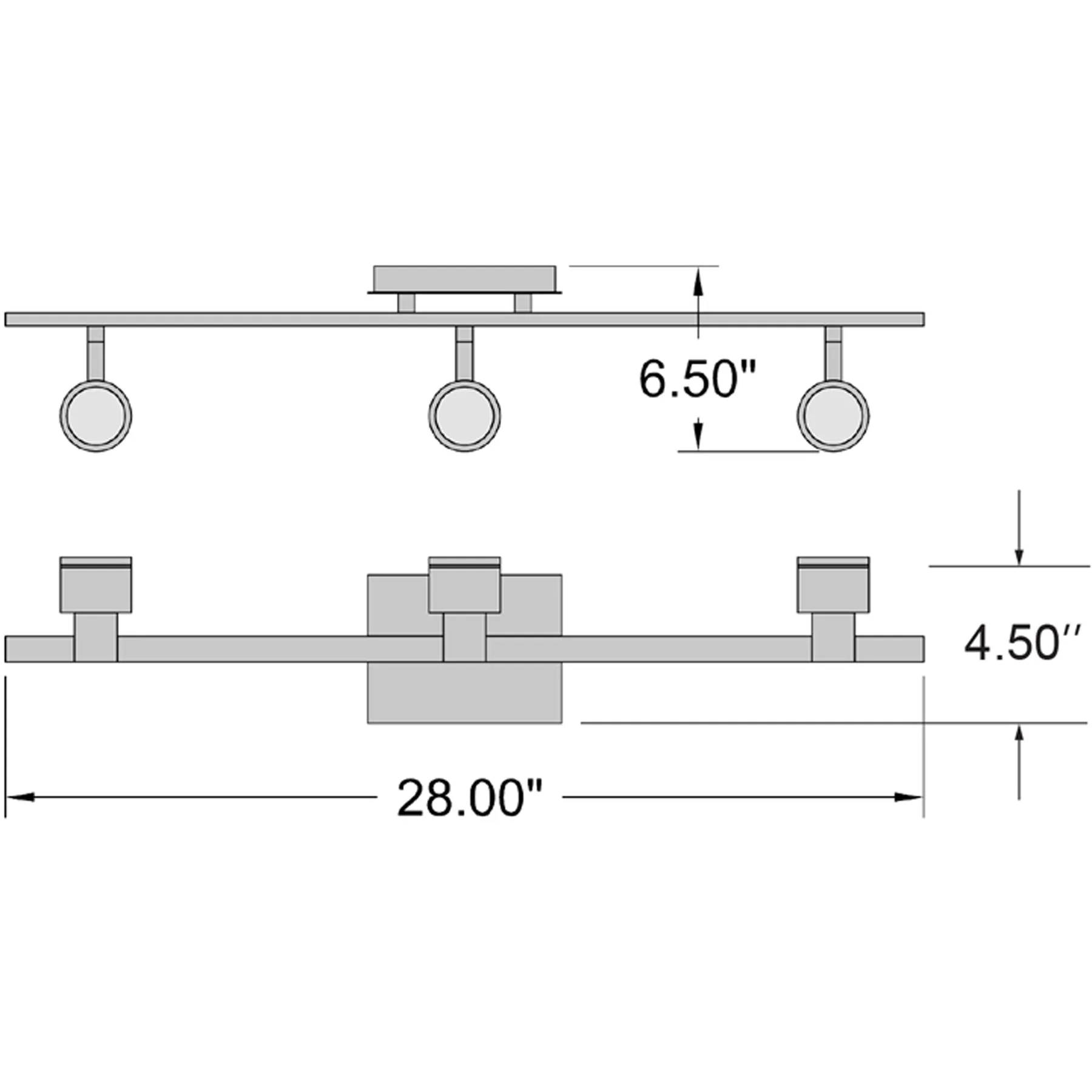 Lincoln 6.5" LED Contemporary Track Light Matte Black