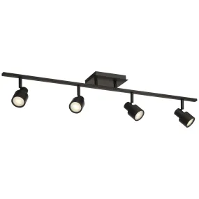 Lincoln 6.5" LED Modern Track Lighting Fixture Matte Black