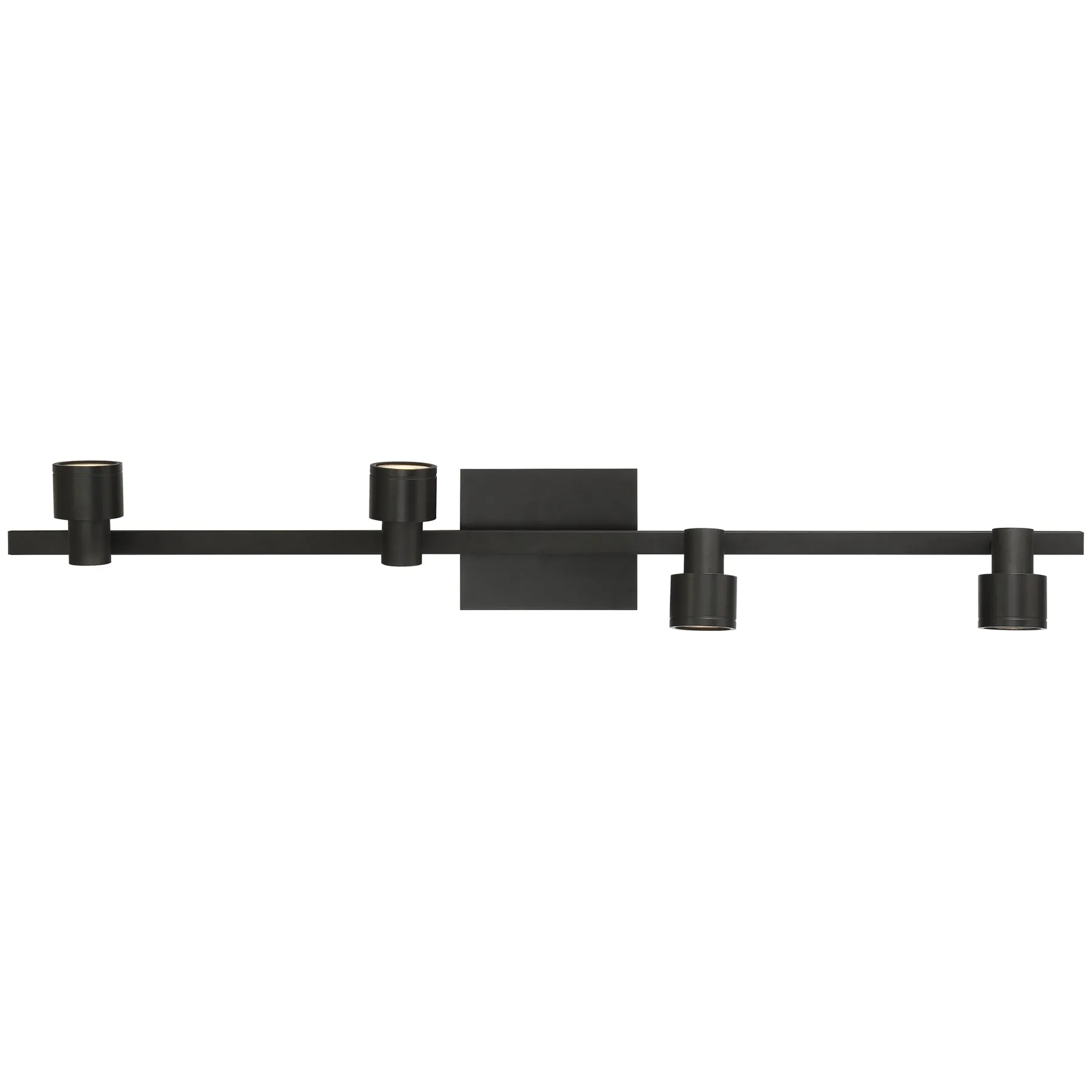 Lincoln 6.5" LED Modern Track Lighting Fixture Matte Black