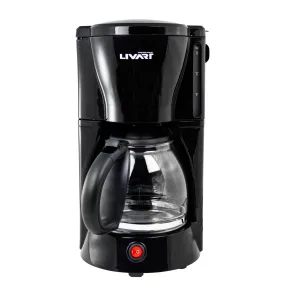 Livart Coffee Maker LCM-12 8CUP 1.25L Black