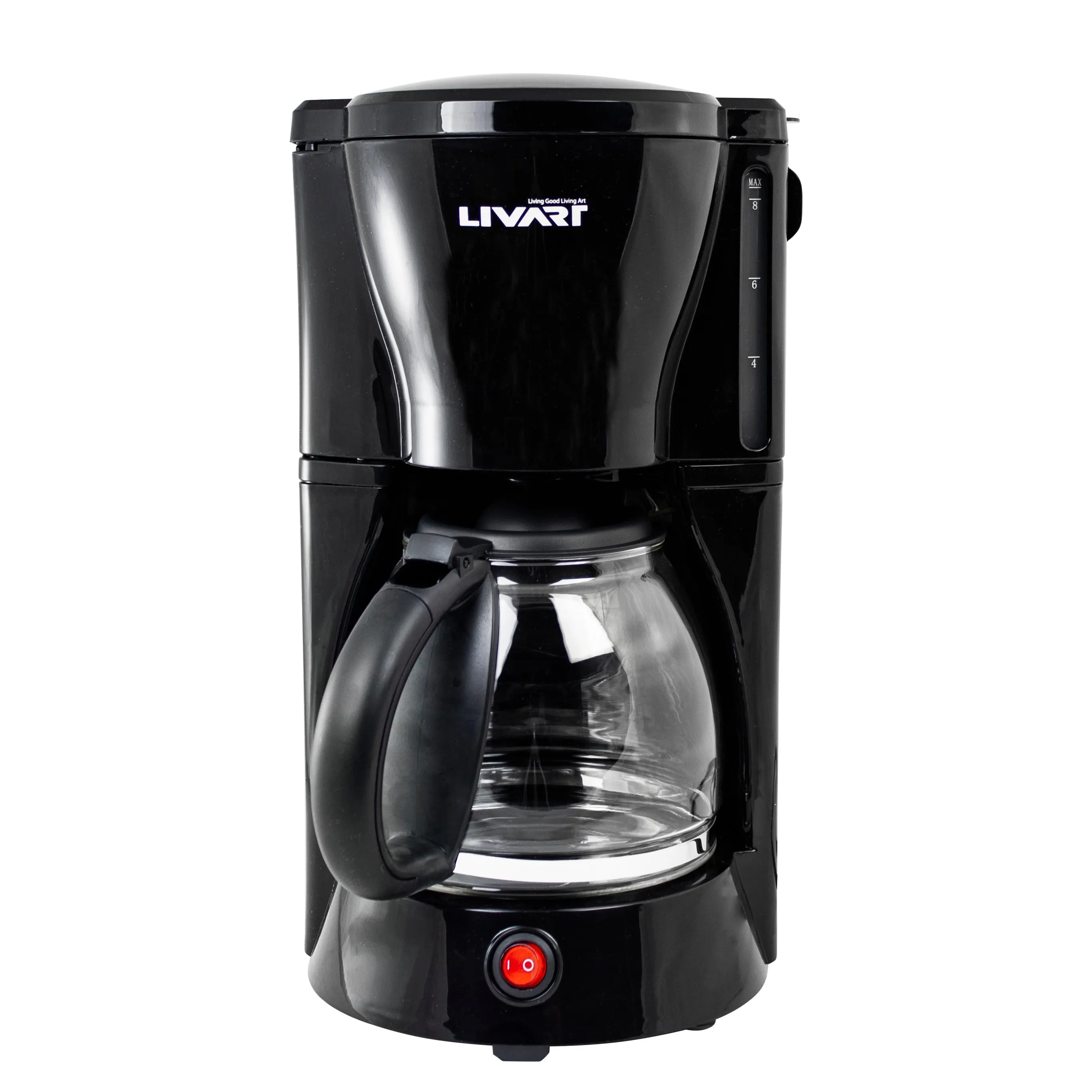 Livart Coffee Maker LCM-12 8CUP 1.25L Black