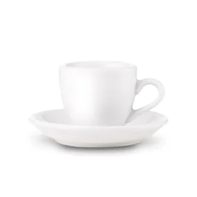 Loveramics Egg Style Espresso Cup & Saucer - White (2.7oz/80ml)